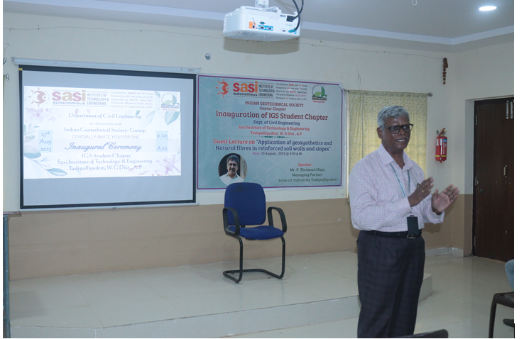 Inauguration of IGS Student Chapter at Sasi Institute of Technology & Engineering