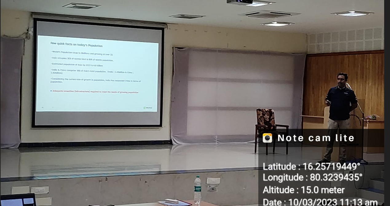 Guest lecture on Advance Geosynthetics for Infrastructure Projects