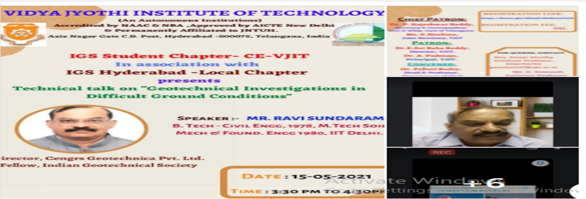 Technical Talk on Geotechnical Investigations in Difficult Ground Conditions
